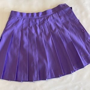 Womens Vintage plum purple pleated Prince tennis skirt sz 8